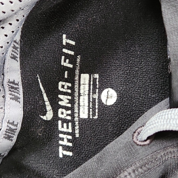 Nike Black and Gray Pullover Hoodie, Size Large - Picture 3 of 6